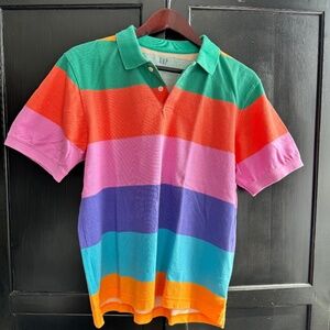 GAP Multicolored Striped Polo